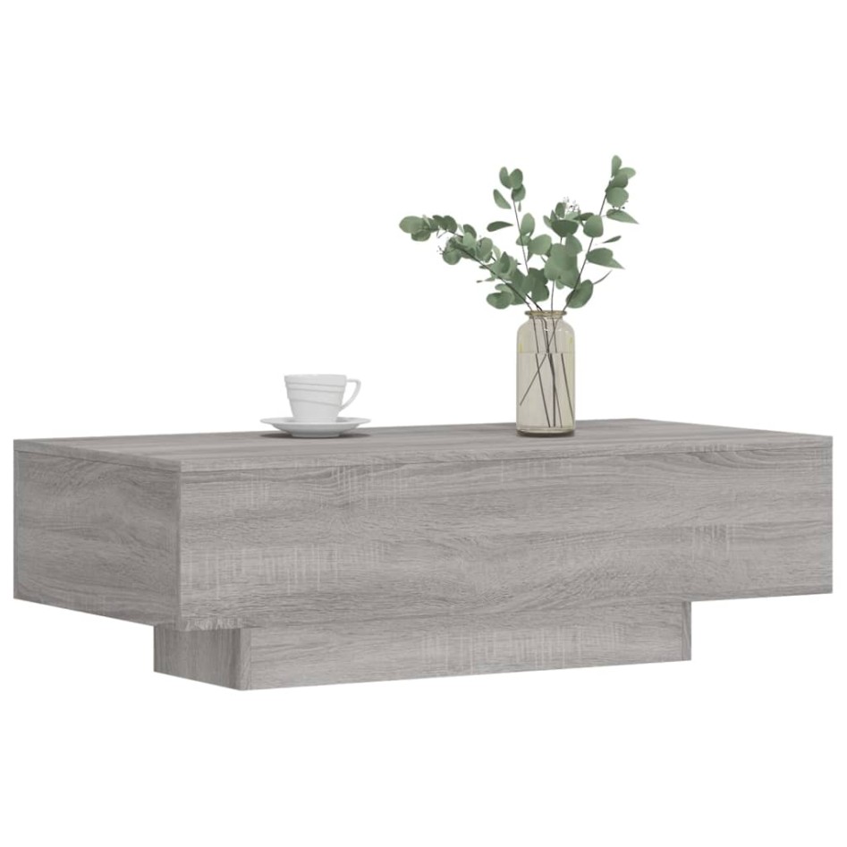 Mesa de centro madera de ingeniería gris Sonoma 100x49,5x31