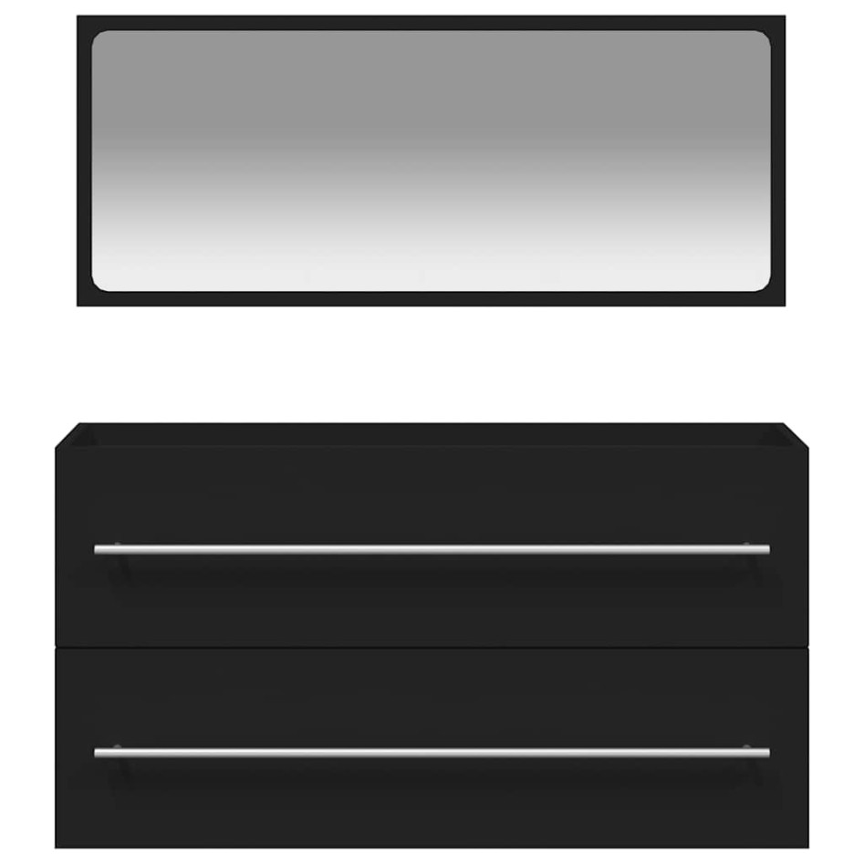 Armario de baño con espejo madera de ingeniería