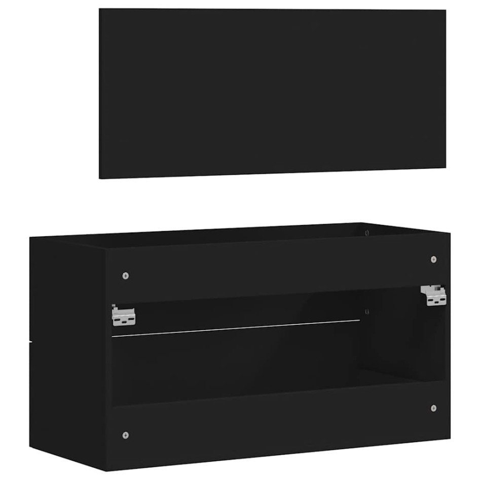 Armario de baño con espejo madera de ingeniería