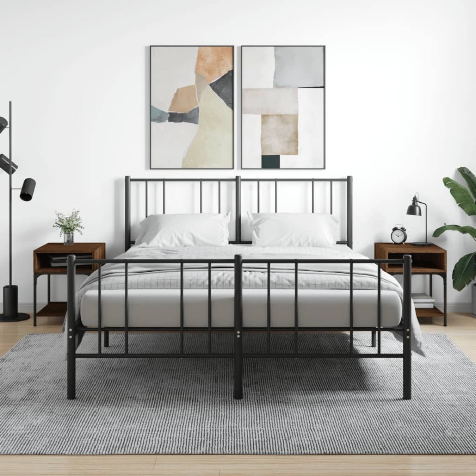 Mesitas noche 2 uds madera ingeniería marrón roble 40x41x50