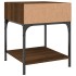 Mesitas noche 2 uds madera ingeniería marrón roble 40x41x50