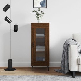 Aparador madera de ingeniería marrón roble 34,5x34x90