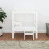 Cama para perros madera maciza de pino blanco 55,5x53,5x60