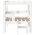 Cama para perros madera maciza de pino blanco 55,5x53,5x60