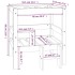 Cama para perros madera maciza de pino blanco 55,5x53,5x60