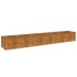 Jardinera acero corten 291x50x36