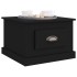 Mesa de centro madera contrachapada negra 50x50x35