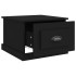 Mesa de centro madera contrachapada negra 50x50x35