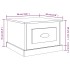 Mesa de centro madera contrachapada negra 50x50x35