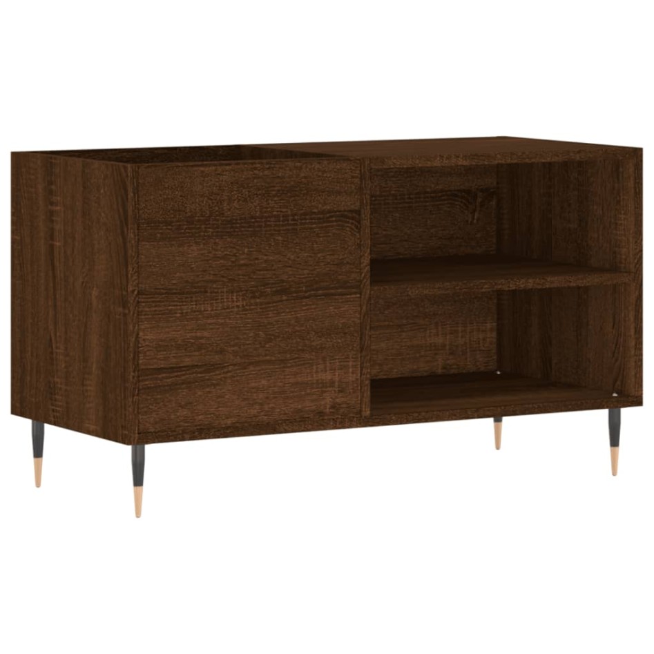 Mueble de discos madera de ingeniería marrón roble 85x38x48