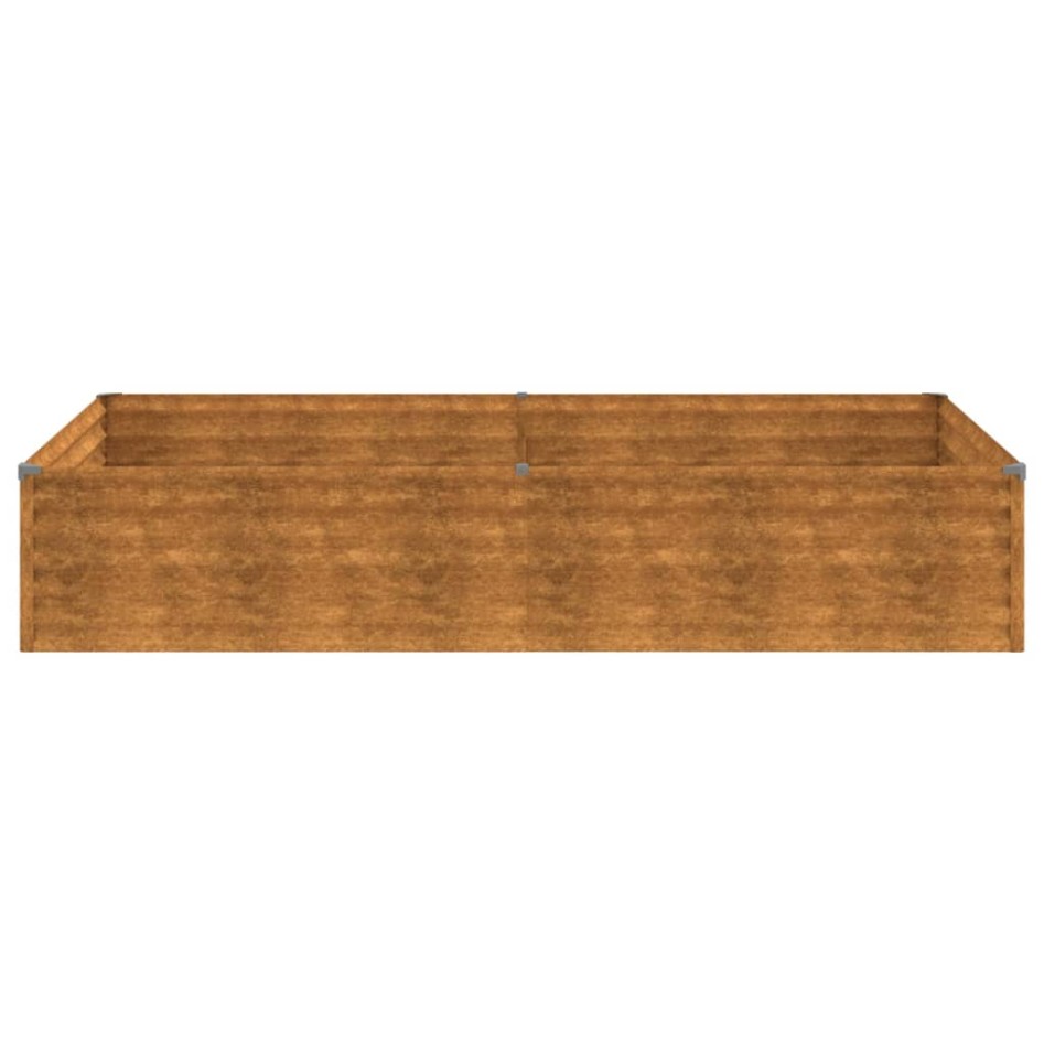 Jardinera acero corten 195x100x36