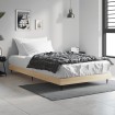 Estructura de cama sin colchón madera roble Sonoma 100x200 cm