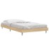 Estructura de cama sin colchón madera roble Sonoma 100x200