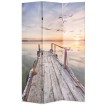 Biombo divisor plegable 120x170 cm lago
