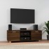 Mueble para TV madera contrachapada marrón roble 120x40,5x35