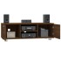 Mueble para TV madera contrachapada marrón roble 120x40,5x35