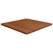 Tablero de mesa cuadrada madera roble marrón oscuro 70x70x2,5cm