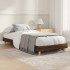 Estructura de cama sin colchón madera marrón roble 75x190