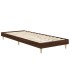 Estructura de cama sin colchón madera marrón roble 75x190