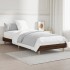 Estructura de cama sin colchón madera marrón roble 75x190
