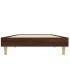 Estructura de cama sin colchón madera marrón roble 75x190