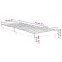Estructura de cama sin colchón madera marrón roble 75x190