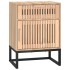 Mesita de noche hierro y madera contrachapada 40x30x55,5