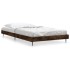 Estructura de cama sin colchón madera roble ahumado 100x200