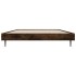 Estructura de cama sin colchón madera roble ahumado 100x200