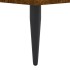 Estructura de cama sin colchón madera roble ahumado 100x200