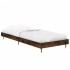 Estructura cama sin colchón madera roble ahumado 75x190