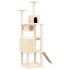 Rascador para gatos con postes de sisal color crema 168