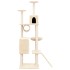 Rascador para gatos con postes de sisal color crema 168