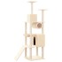 Rascador para gatos con postes de sisal color crema 168