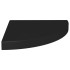 Estantes flotantes de esquina 4 uds MDF negro 35x35x3,8