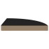 Estantes flotantes de esquina 4 uds MDF negro 35x35x3,8