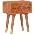 Mesita de noche de madera maciza de mango 43x30x58