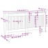 Cubierta para radiador MDF 172x19x81,5