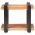 Mesita de noche de madera maciza de acacia 50x40x40