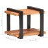 Mesita de noche de madera maciza de acacia 50x40x40