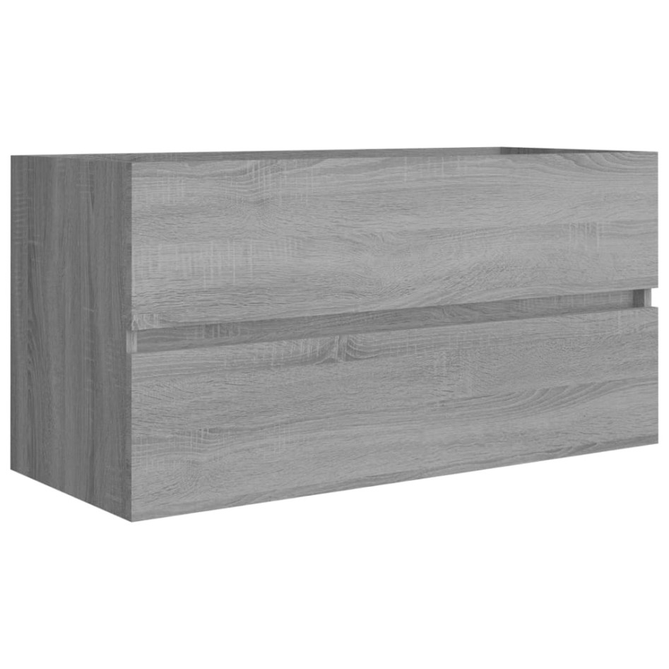 Mueble de lavabo madera de ingeniería gris Sonoma
