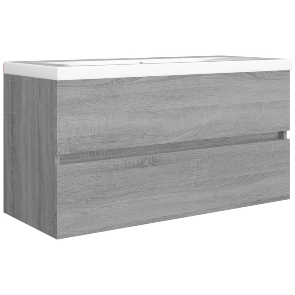 Mueble de lavabo madera de ingeniería gris Sonoma