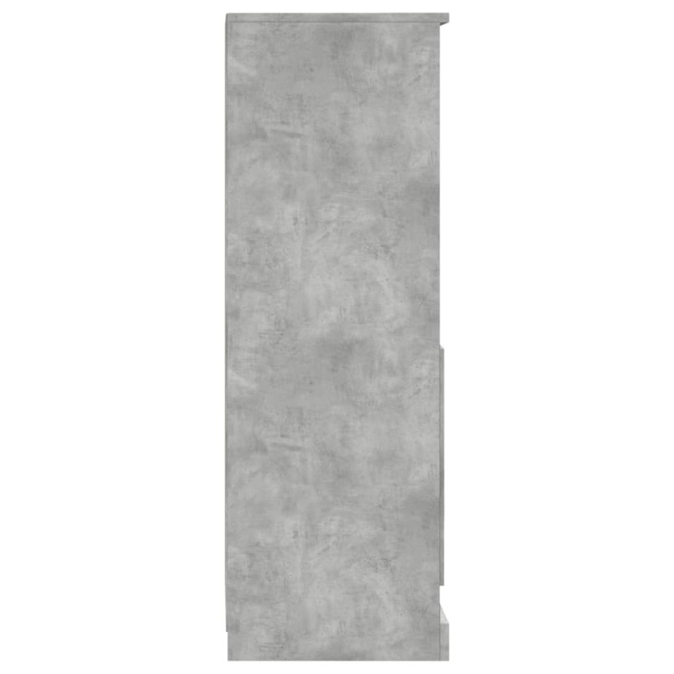 Aparador madera contrachapada gris hormigón 36x35,5x103,5