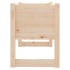 Jardinera de madera maciza de pino 78x40x52