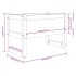 Jardinera de madera maciza de pino 78x40x52