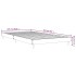 Estructura de cama sin colchón madera roble ahumado 100x200