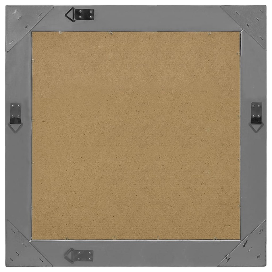 Espejo de pared estilo barroco negro 60x60