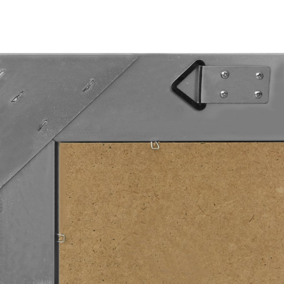 Espejo de pared estilo barroco negro 60x60