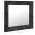 Espejo de pared estilo barroco negro 60x60