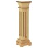 Soporte plantas pilar cuadrado madera clara 17x17x66 cm